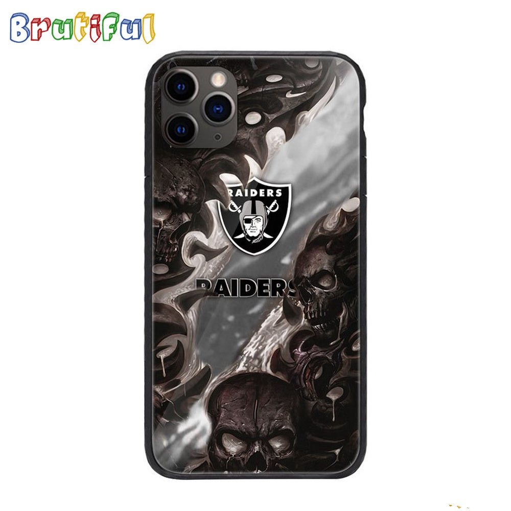 NFL Las Vegas Raiders Special Logo Skull Design Phone Case