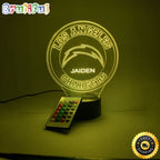 NFL Los Angeles Chargers Night Light Football 3D LED Light
