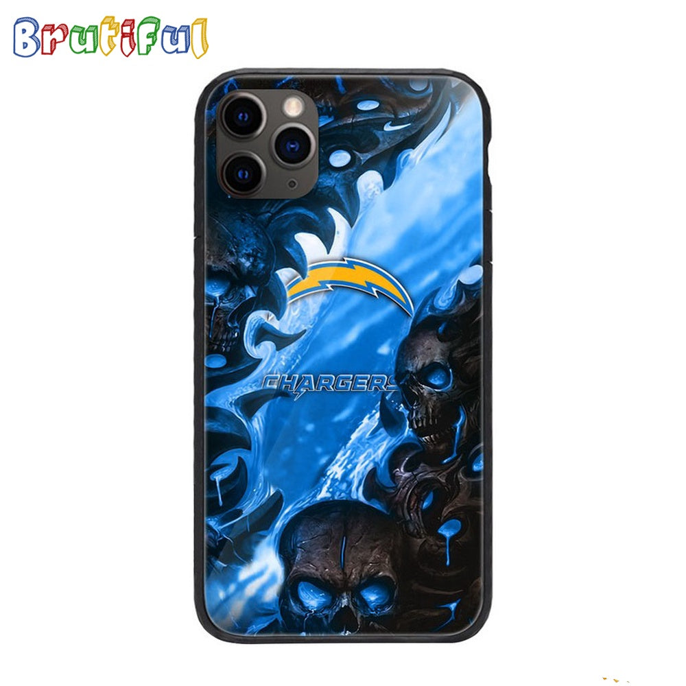 NFL Los Angeles Chargers Special Logo Skull Design Phone Case