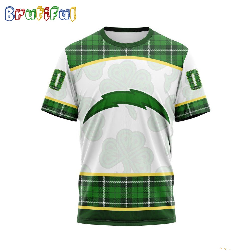 NFL Los Angeles Chargers T-Shirt Special Design For St Patrick Day