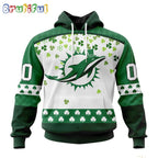 NFL Miami Dolphins Hoodie Special Design For St Patrick Day