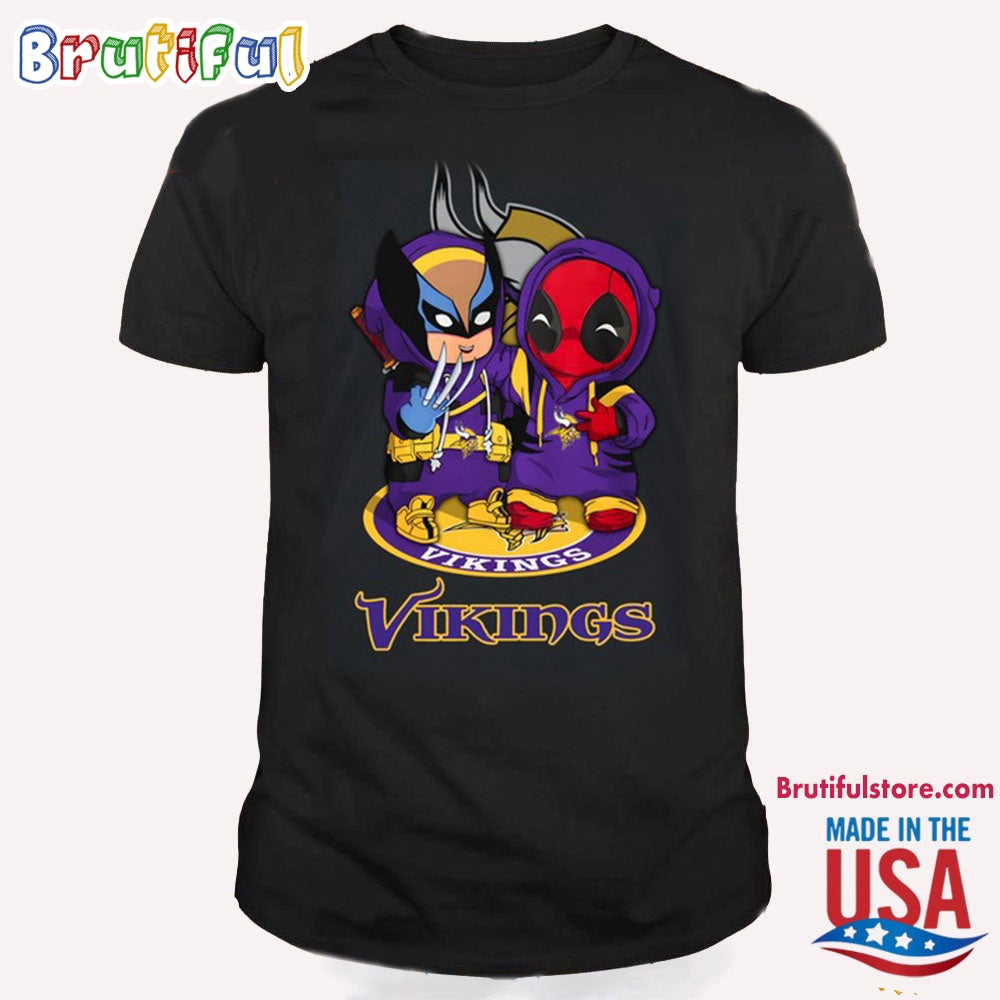 NFL Minnesota Vikings Deadpool T Shirt, Football Deadpool Shirt