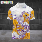 NFL Minnesota Vikings Football Great Wave Polo Shirt
