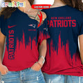 NFL New England Patriots Football Team Logo Design One Shoulder Shirt