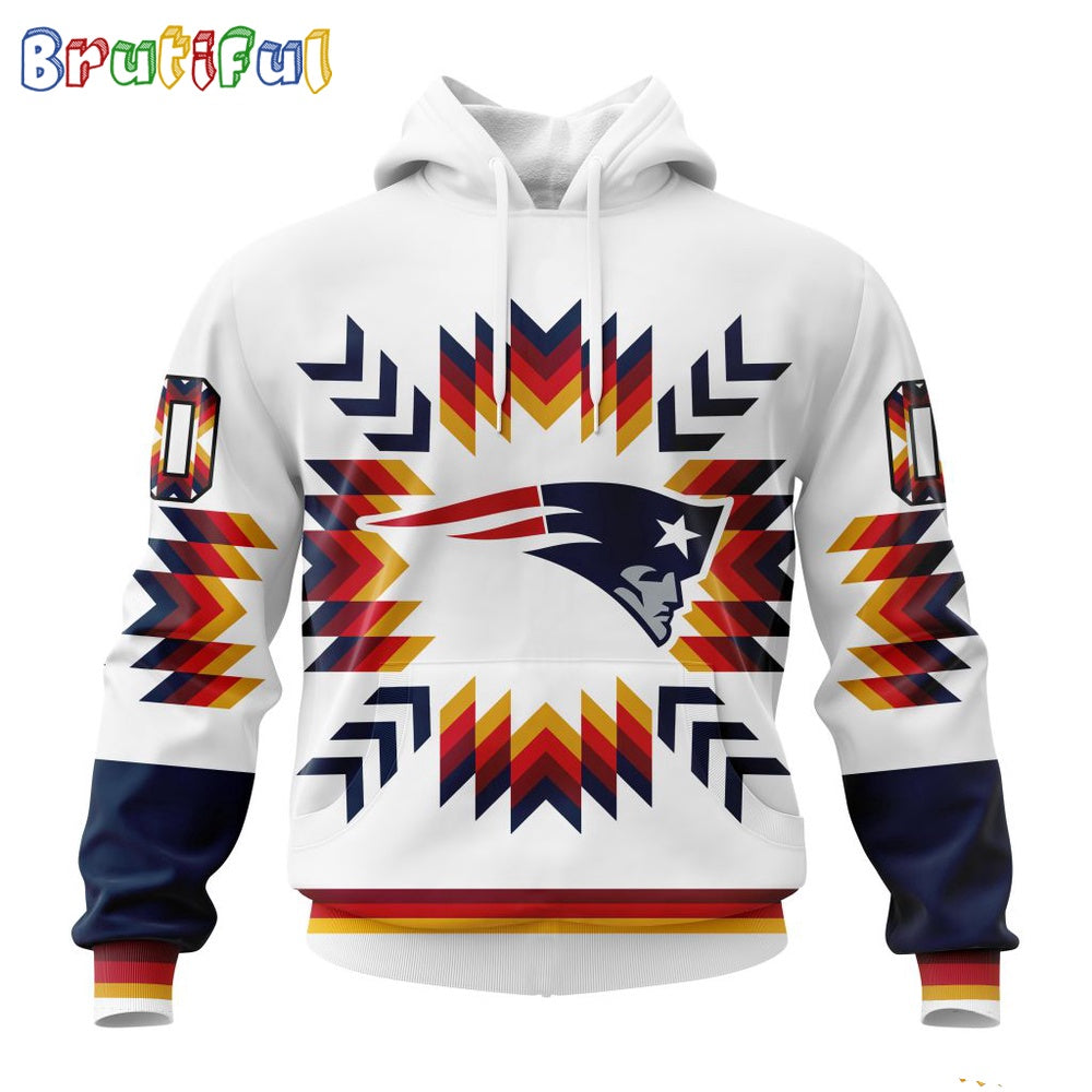 NFL New England Patriots Hoodie Special Design With Native Pattern