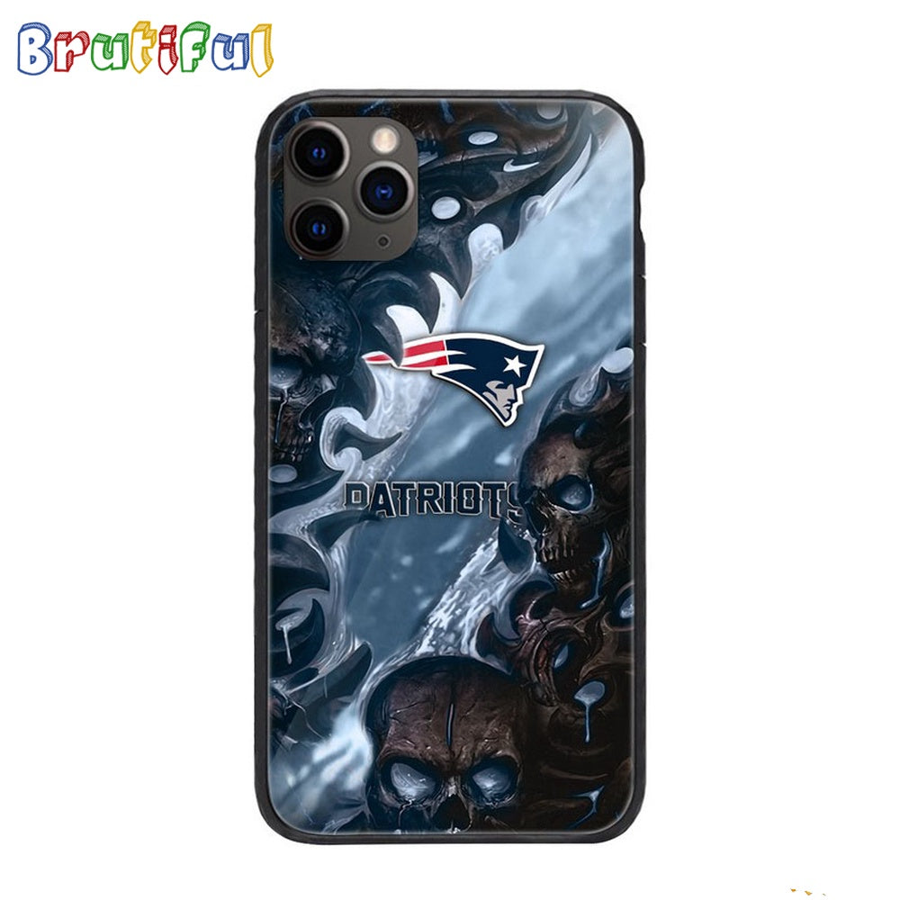 NFL New England Patriots Special Logo Skull Design Phone Case