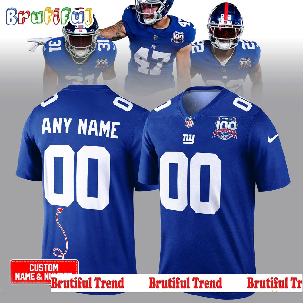 NFL New York Giants Starter 100th Season Prime Time Jersey Shirt