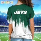 NFL New York Jets Football Team Logo Design One Shoulder Shirt