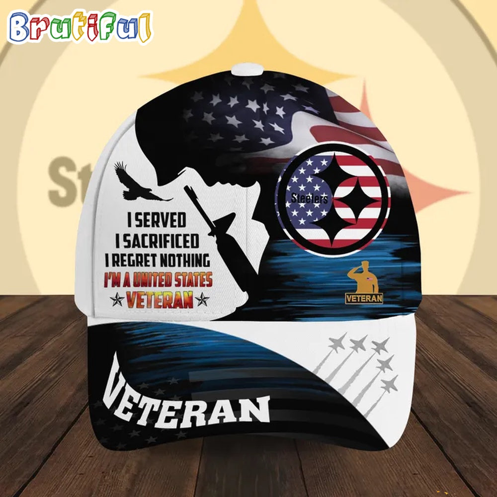 NFL Pittsburgh Steelers Special American Flag US Veteran Baseball Cap