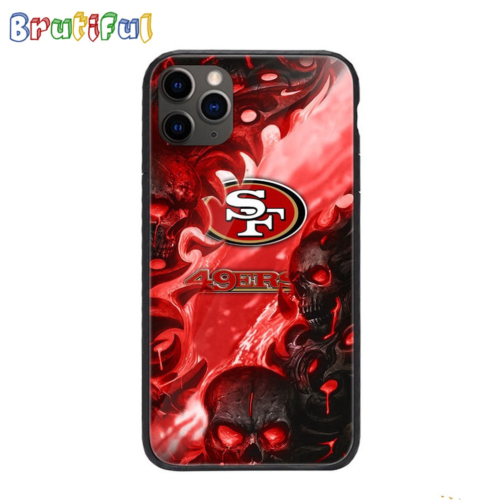 NFL San Francisco 49Ers Special Logo Skull Design Phone Case
