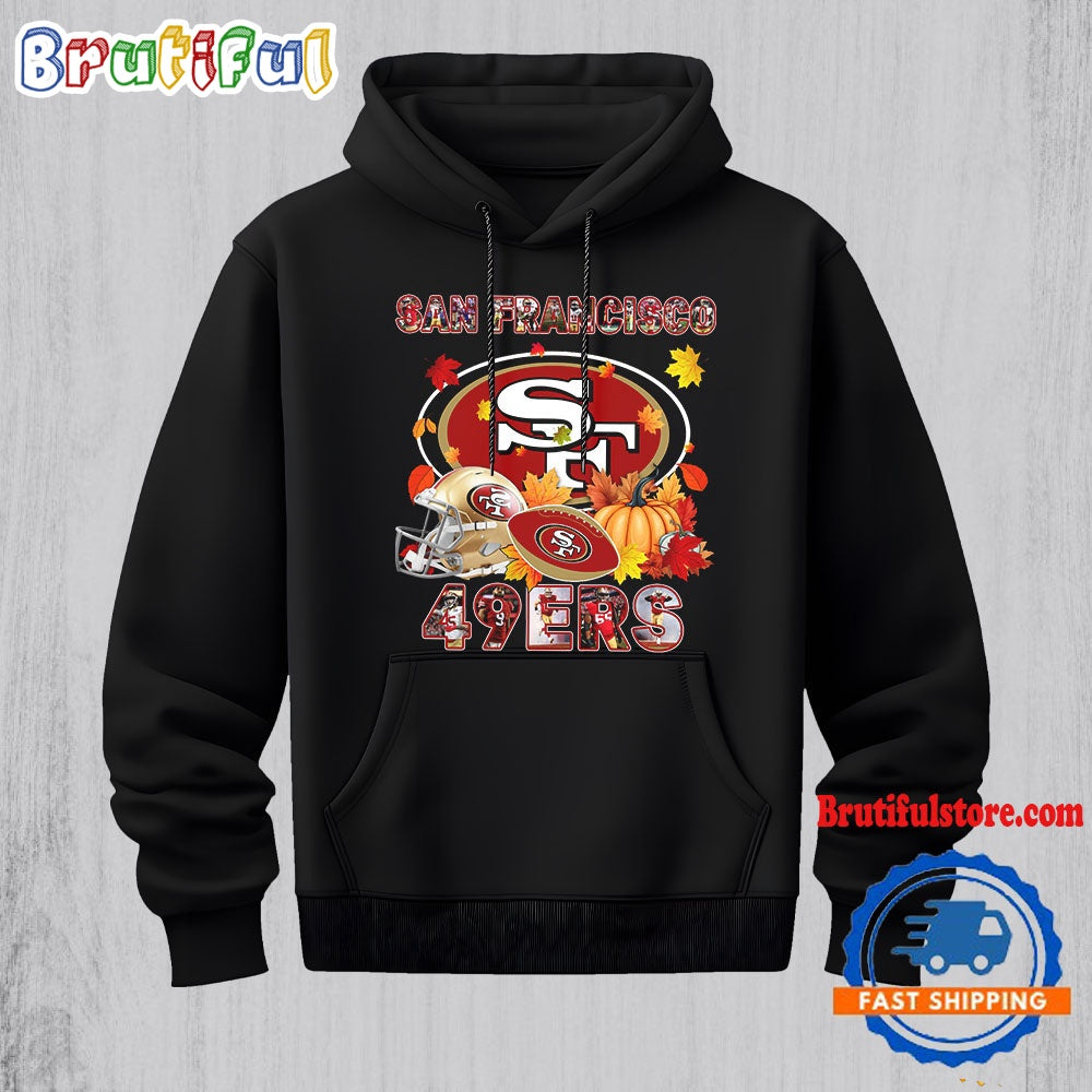 NFL San Francisco 49ers Team Player Graphics Autumn Hoodie Shirt