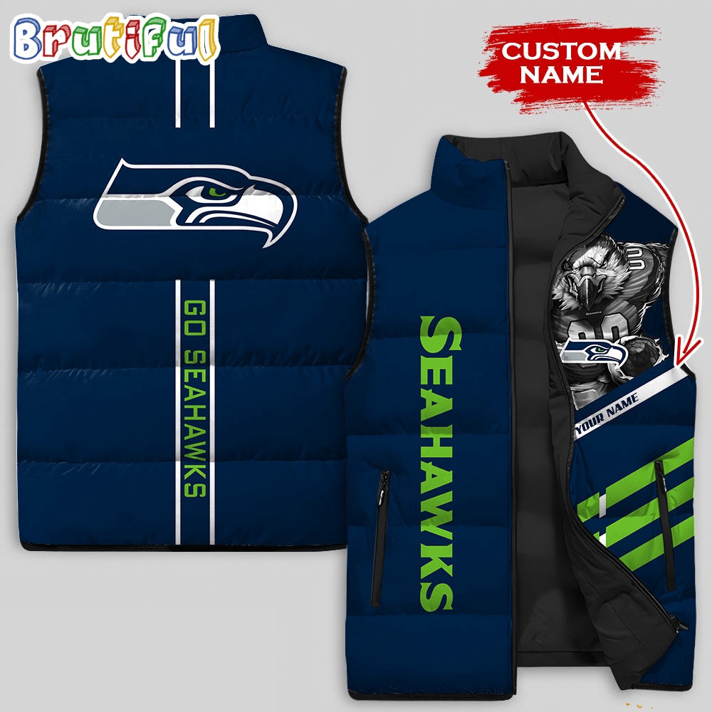 NFL Seattle Seahawks Damn Right Sleeveless Down Jacket