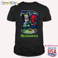 NFL Seattle Seahawks Deadpool T Shirt, Football Deadpool Shirt