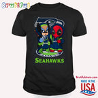 NFL Seattle Seahawks Deadpool T Shirt, Football Deadpool Shirt