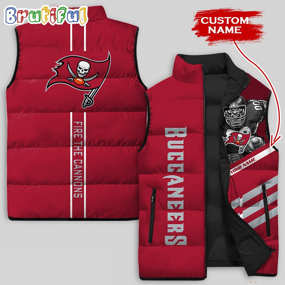 NFL Tampa Bay Buccaneers Damn Right Sleeveless Down Jacket