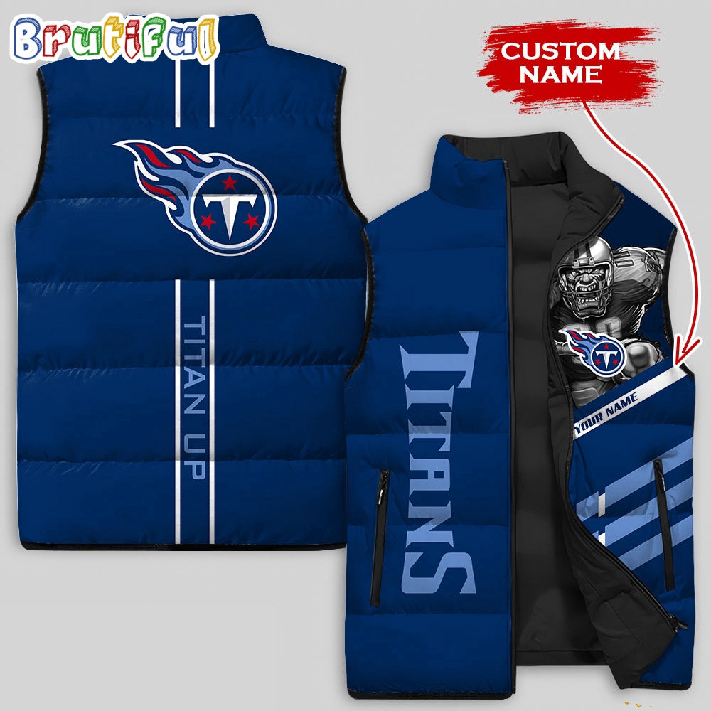 NFL Tennessee Titans Damn Right Sleeveless Down Jacket