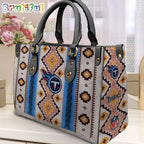 NFL Tennessee Titans Native American Pattern Leather Bag, Football Women Leather Bag