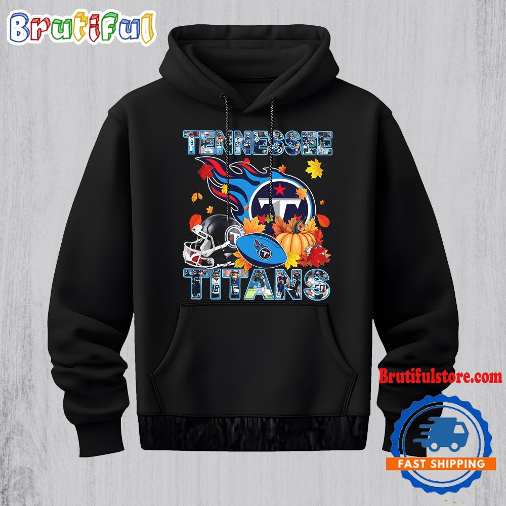 NFL Tennessee Titans Team Player Graphics Autumn Hoodie Shirt