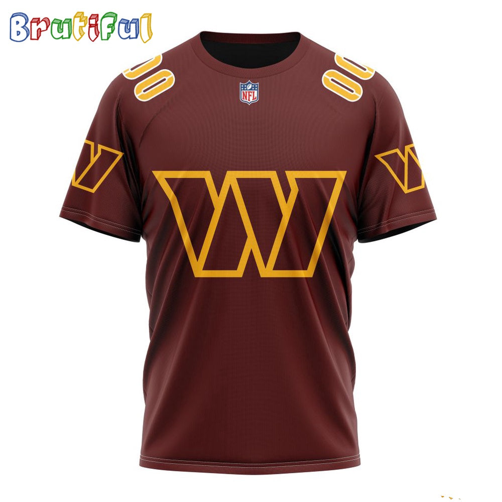 NFL Washington Commanders T-Shirt 2024 Personalized Name And Number Unisex T-Shirt