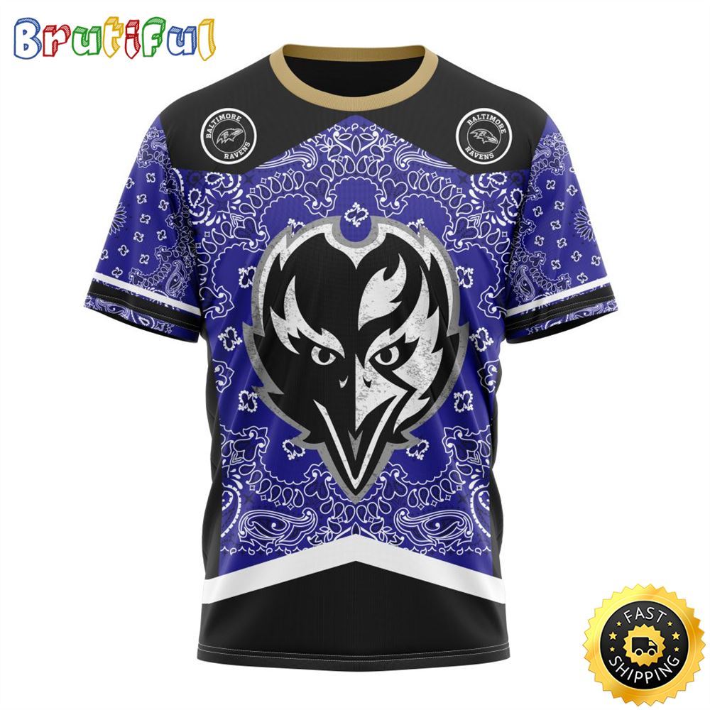 NFL Baltimore Ravens All Over Print 3D T Shirt Specialized Classic Style Unisex Tshirt