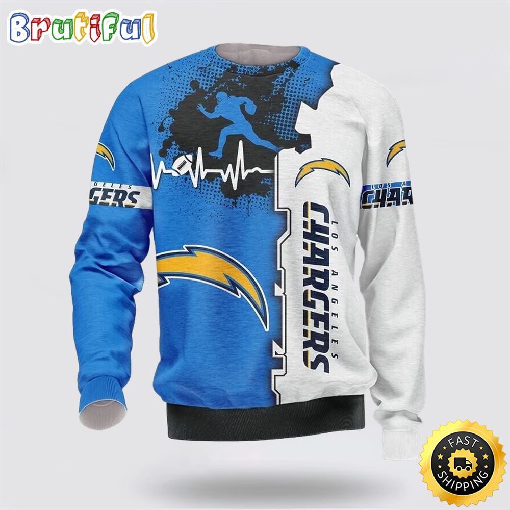 NFL Los Angeles Chargers Crewneck Sweatshirt For Cool Fans