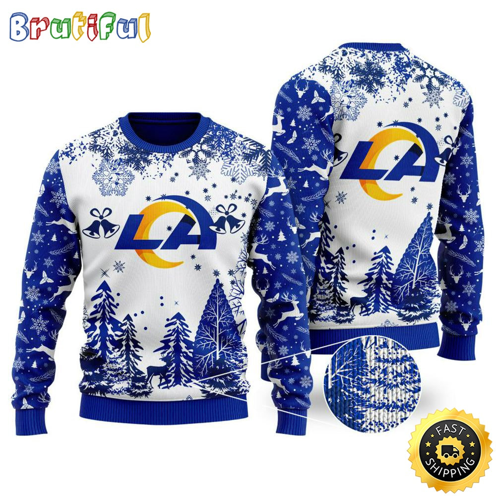 NFL Los Angeles Rams Christmas Ugly Sweater Xmax Tree Chistmas