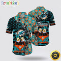 NFL Miami Dolphins Hawaiian Shirt Mickey And Minnie