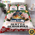 NFL Seattle Seahawks Bedding Sets Merry Christmas Quilt Bedding Sets