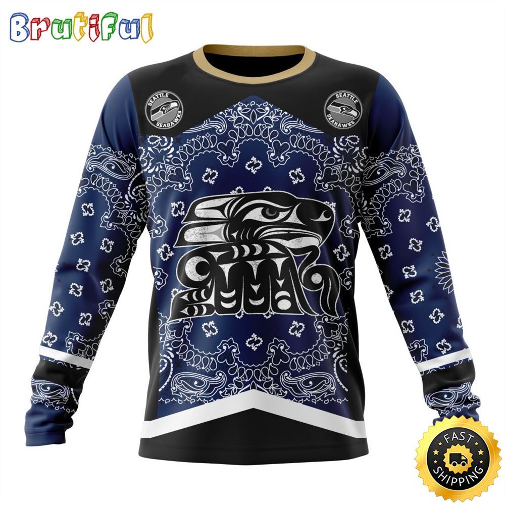 NFL Seattle Seahawks Crewneck Sweatshirt Specialized Classic Style Unisex Sweatshirt