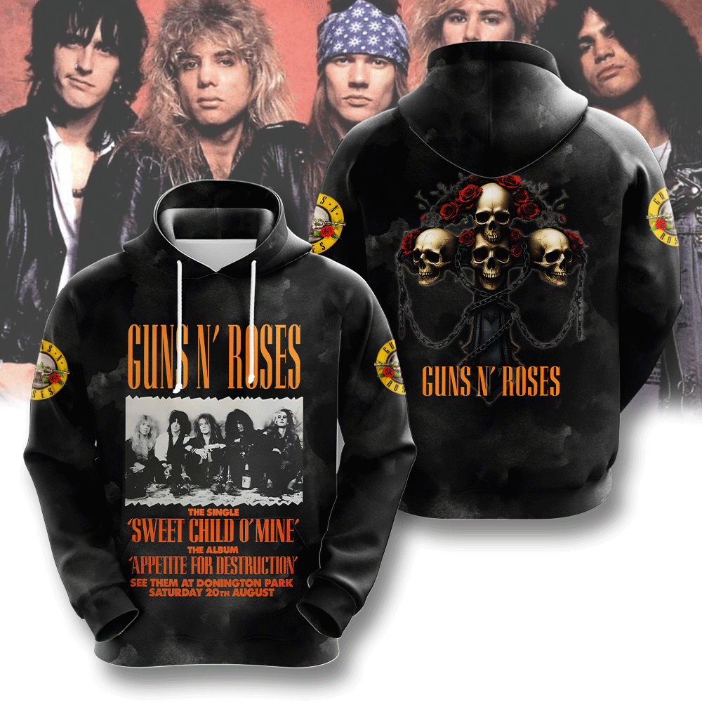 Guns N’ Roses 3D Apparel – NGHIAVT 1956