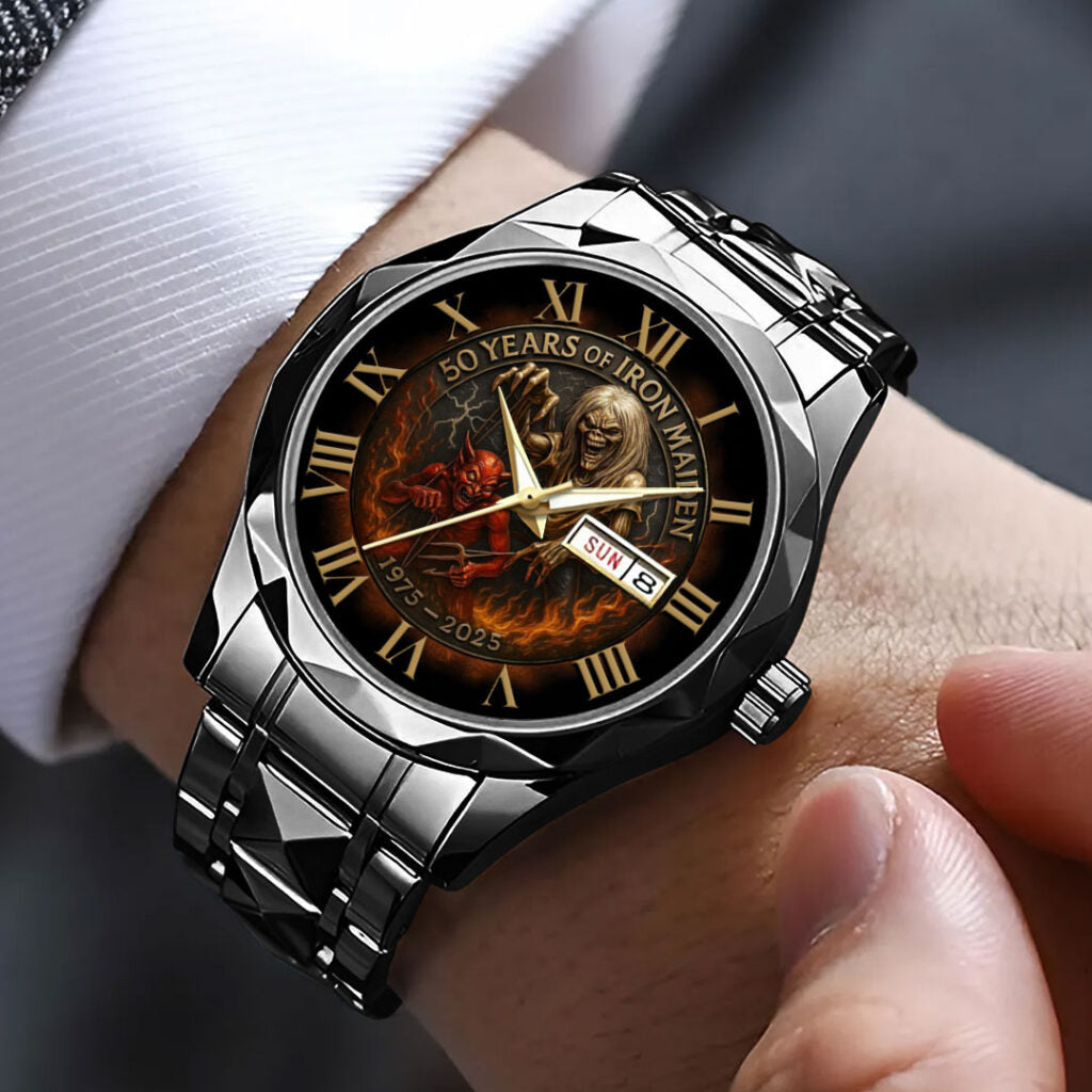 Iron Maiden Alloy Luxury Quartz Watch - NGHIAVT 3136