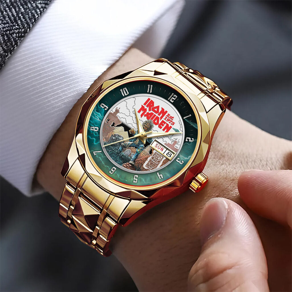 Iron Maiden Alloy Luxury Quartz Watch - NGHIAVT 3277