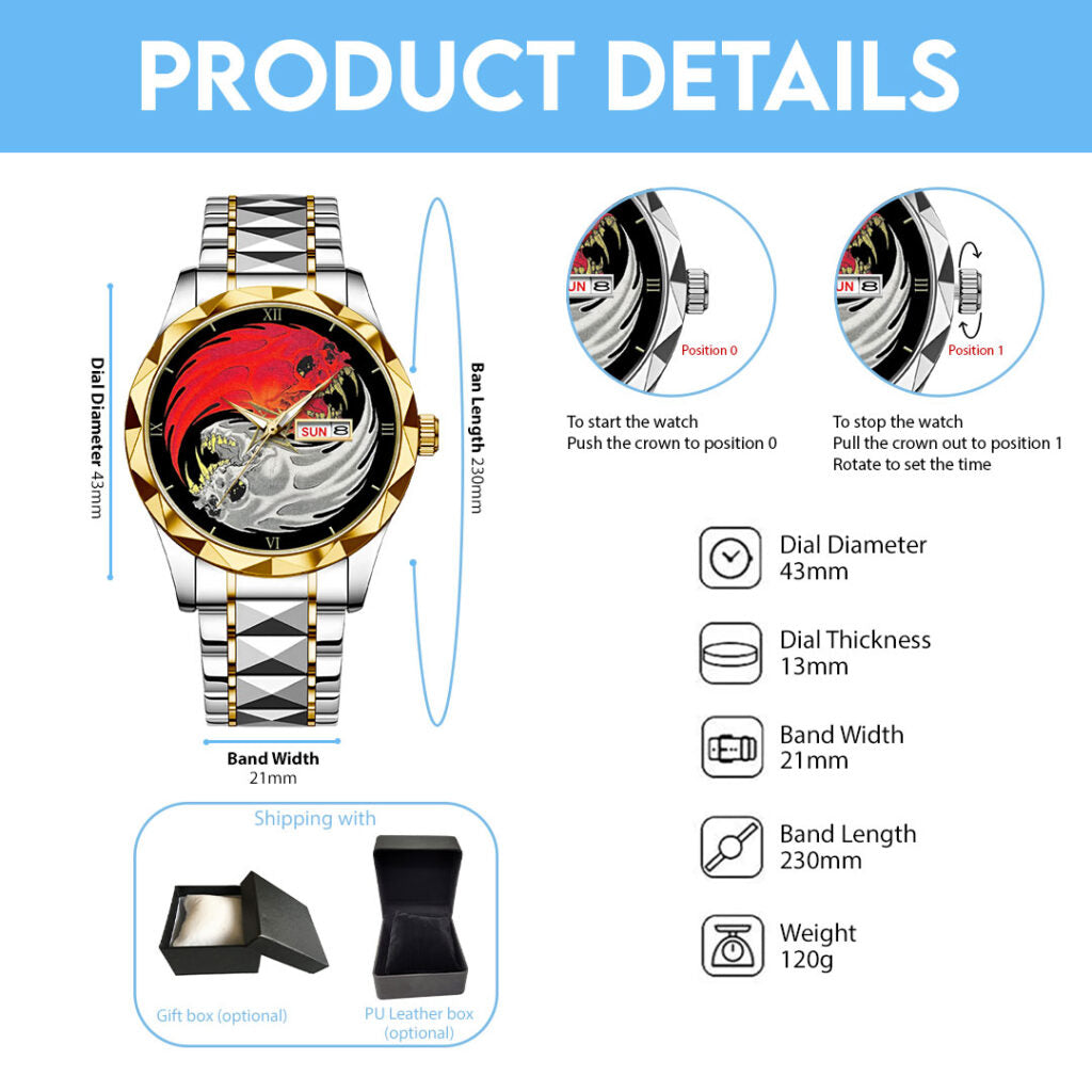 Metallica Alloy Luxury Quartz Watch - NGHIAVT 3380