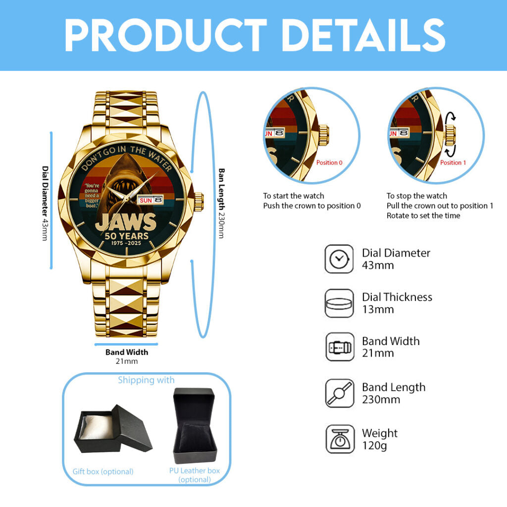 Jaws Alloy Luxury Quartz Watch - NGHIAVT3610