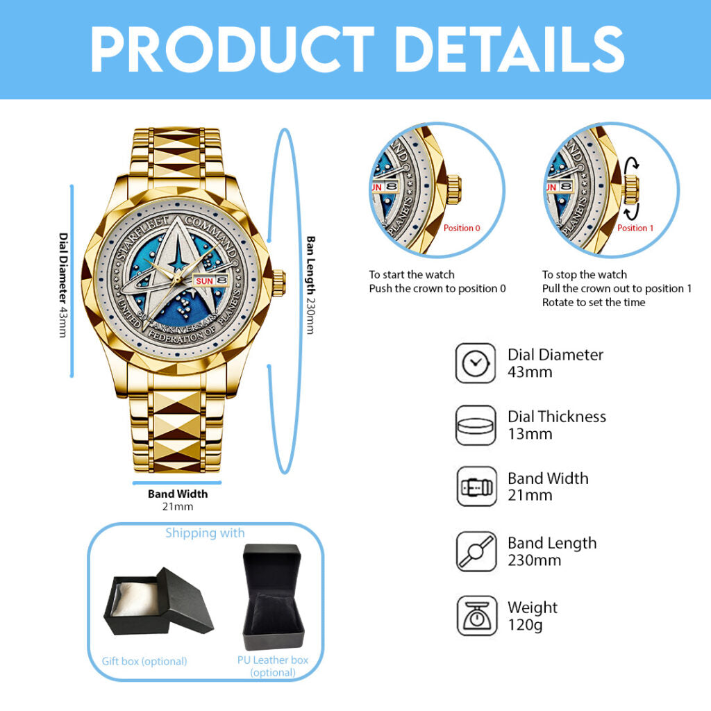 Star Trek Alloy Luxury Quartz Watch - NGHIAVT3727
