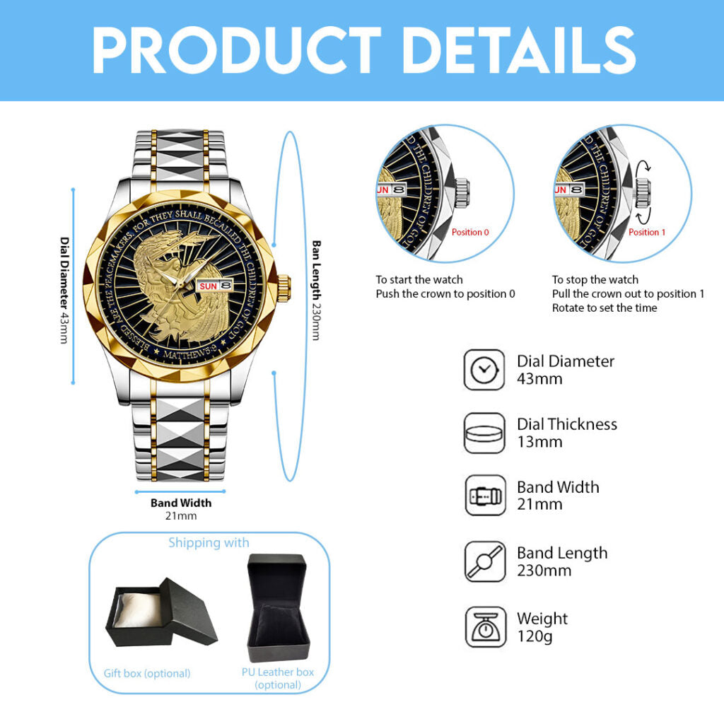 The Archangel Michael Alloy Luxury Quartz Watch - NGHIAVT3739