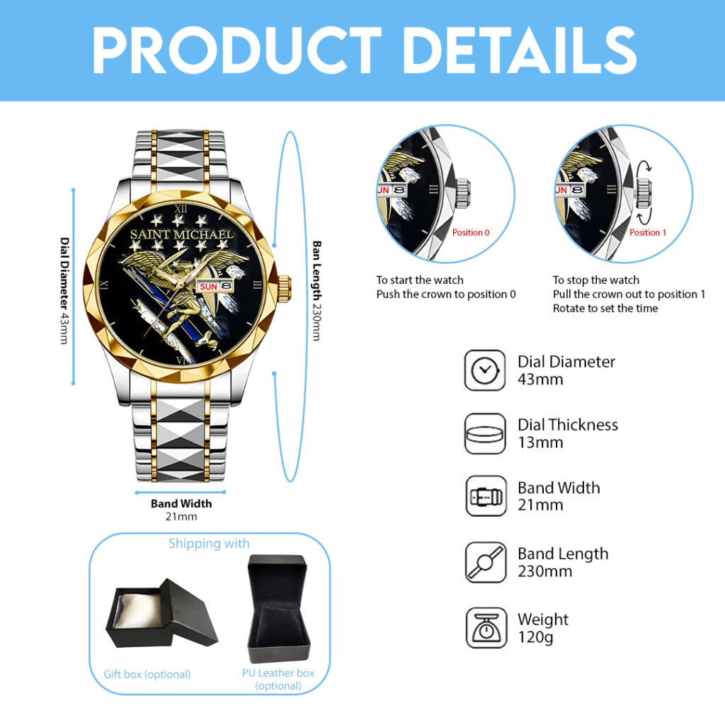 The Archangel Michael Alloy Luxury Quartz Watch - NGHIAVT3827
