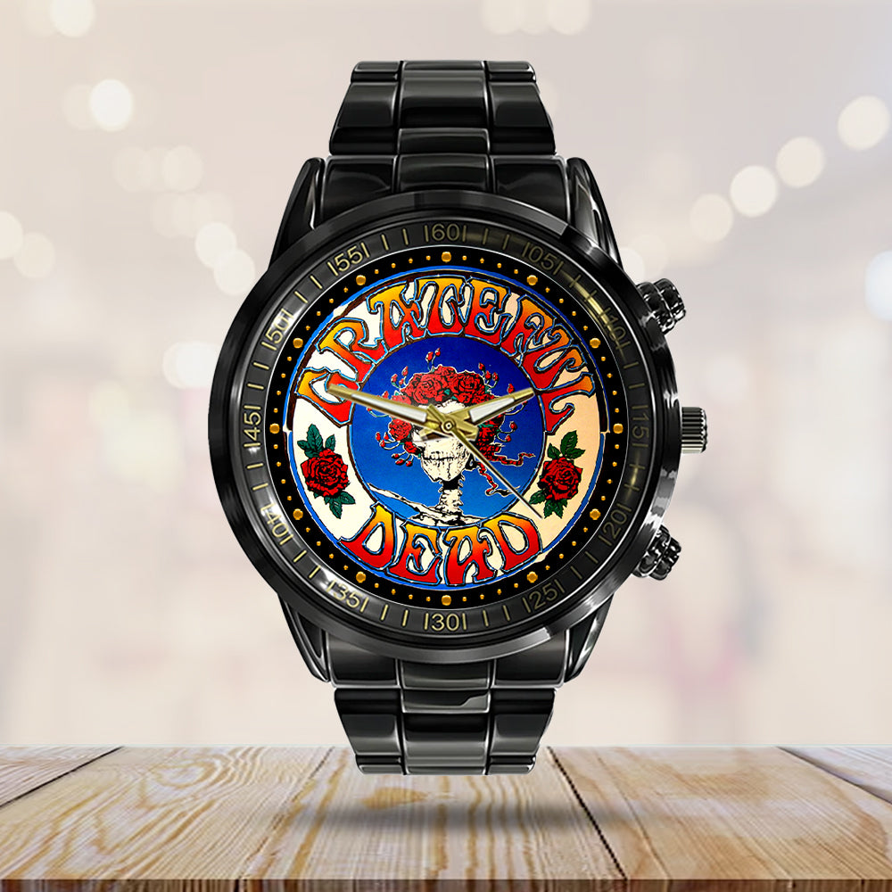 Grateful Dead Black Stainless Steel Watch - NGHIAVT5211