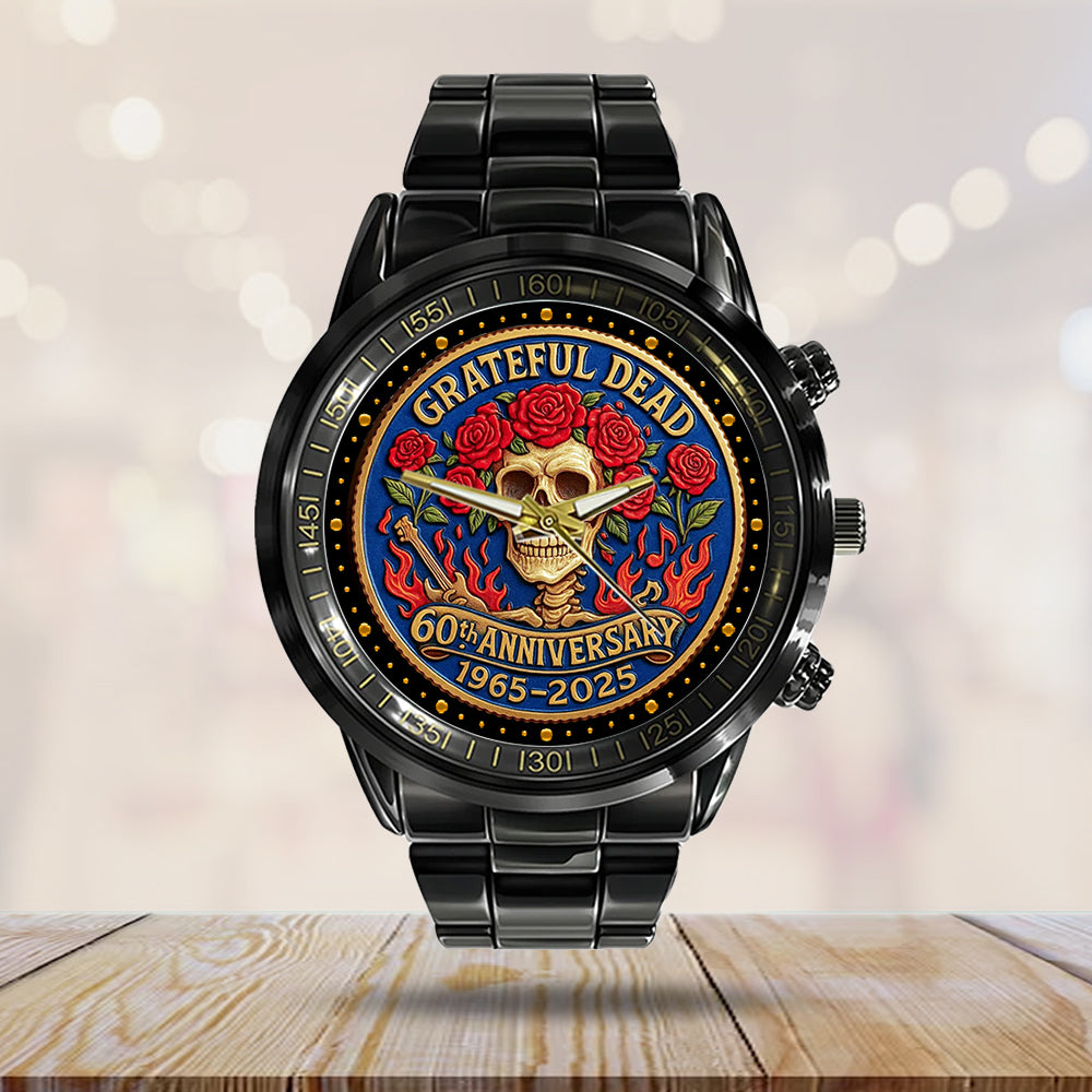 Grateful Dead Black Stainless Steel Watch - NGHIAVT5212