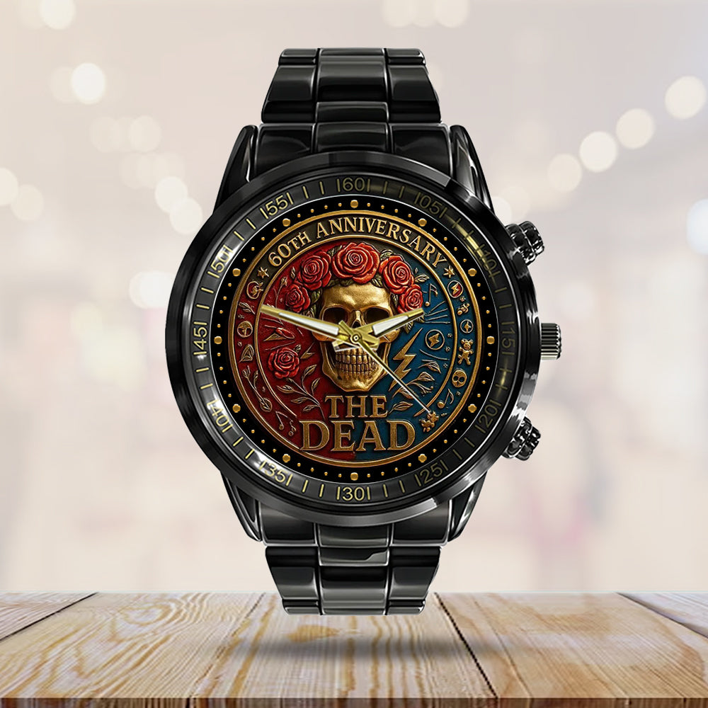 Grateful Dead Black Stainless Steel Watch - NGHIAVT5213