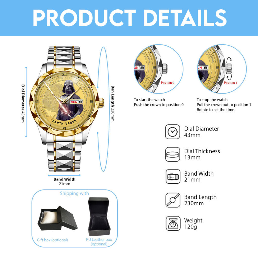 Star Wars Alloy Luxury Quartz Watch - NGHIAVT5226