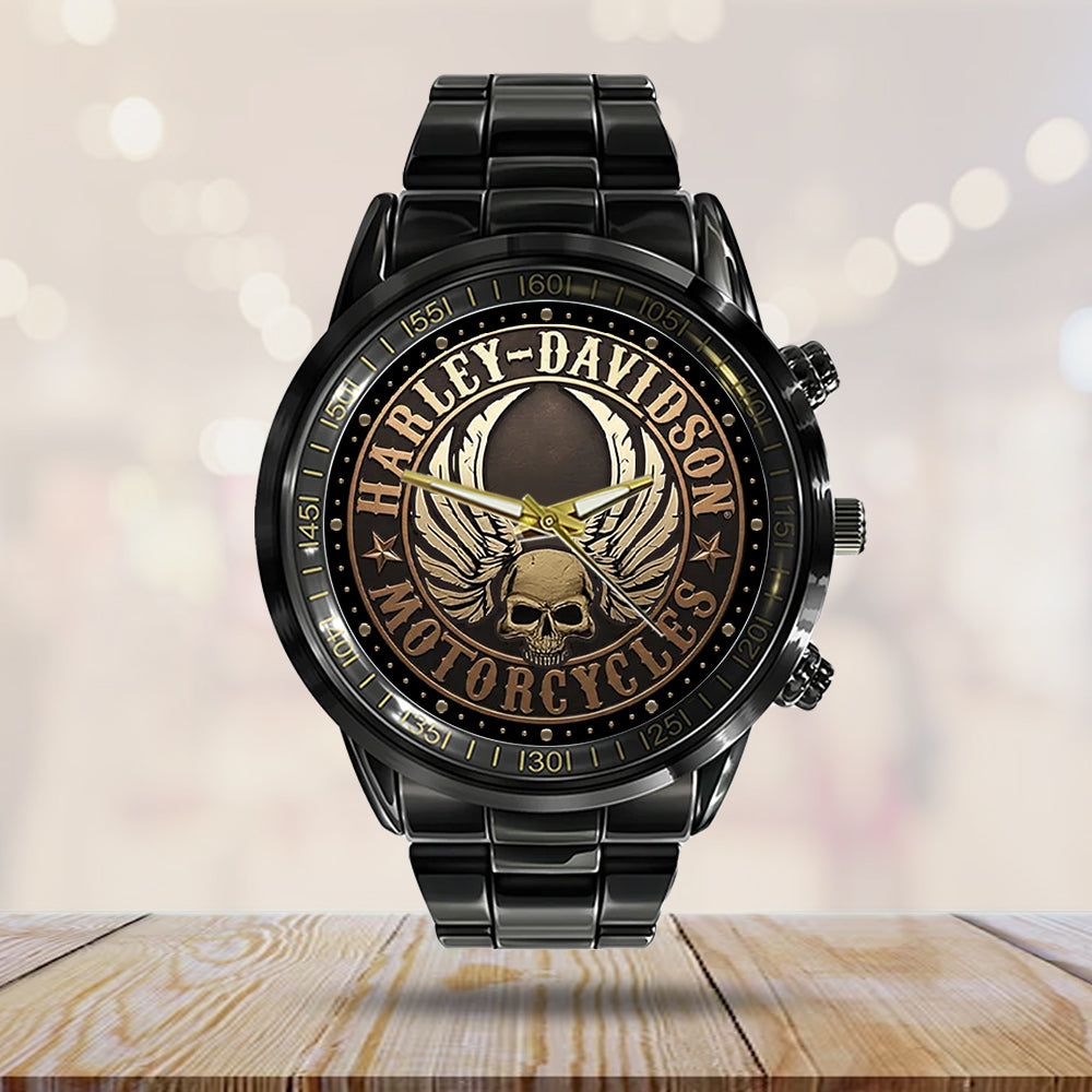 Harley Davidson Black Stainless Steel Watch - NGHIAVT5246