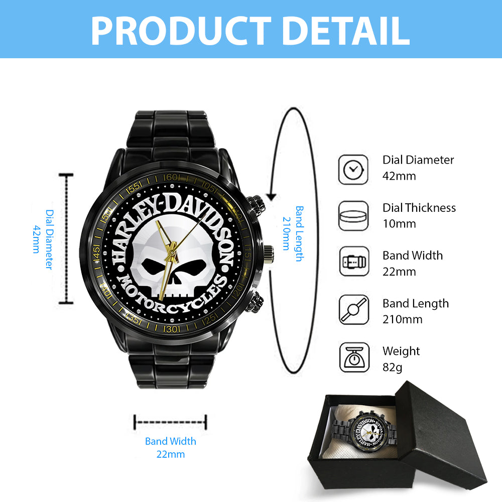 Harley Davidson Black Stainless Steel Watch - NGHIAVT5247