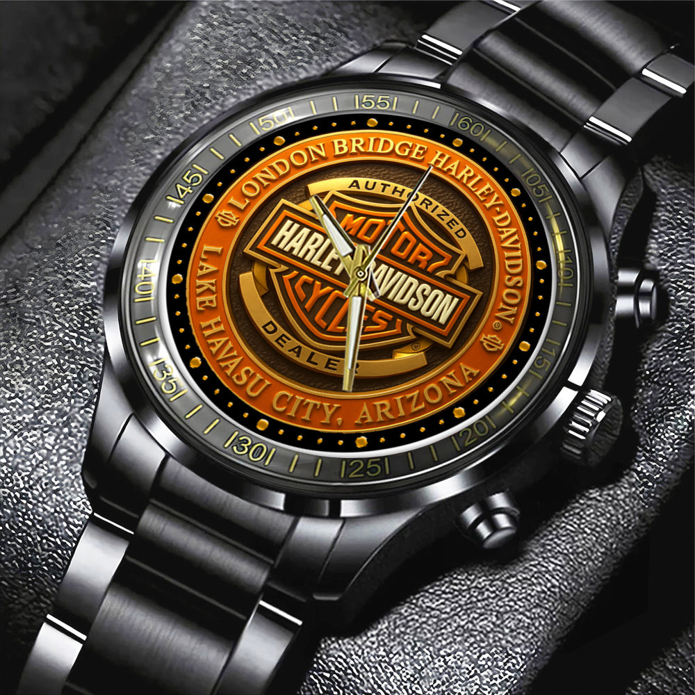Harley Davidson Black Stainless Steel Watch - NGHIAVT5248