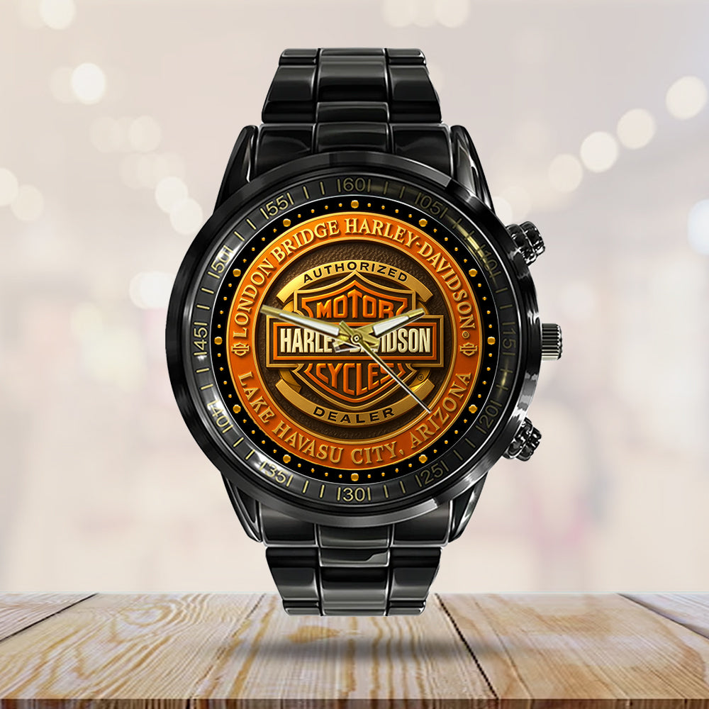 Harley Davidson Black Stainless Steel Watch - NGHIAVT5248