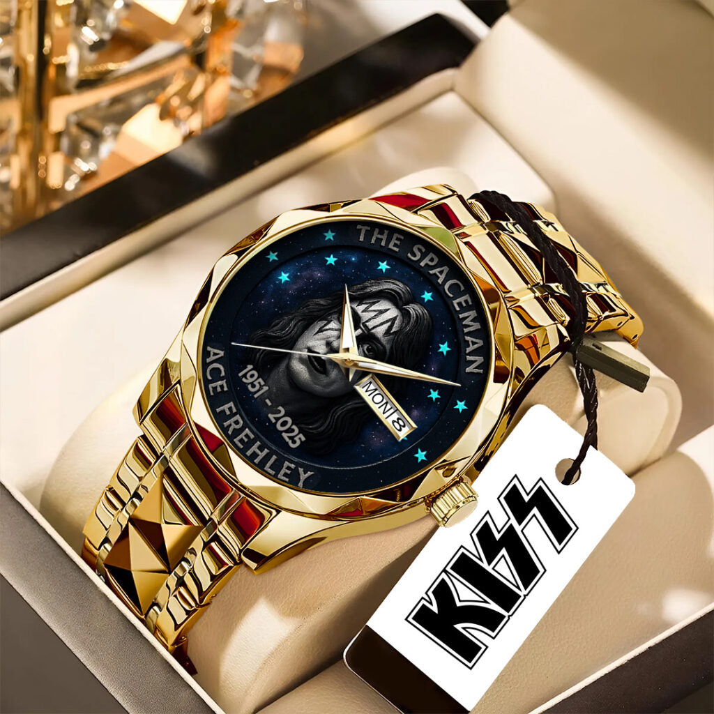 KISS x Ace Frehley Alloy Luxury Quartz Watch - NGHIAVT5368