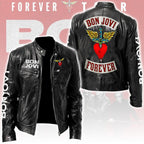 Bon Jovi Motorcycle Leather Jacket – NGHIAVT5508