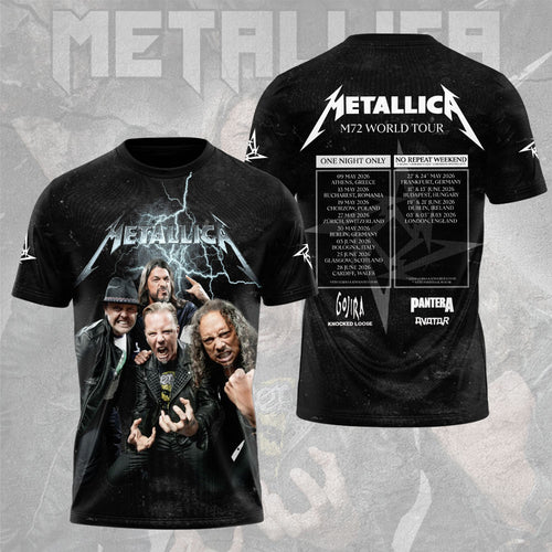 Metallica 2026 3D Apparel – NGHIAVT5521