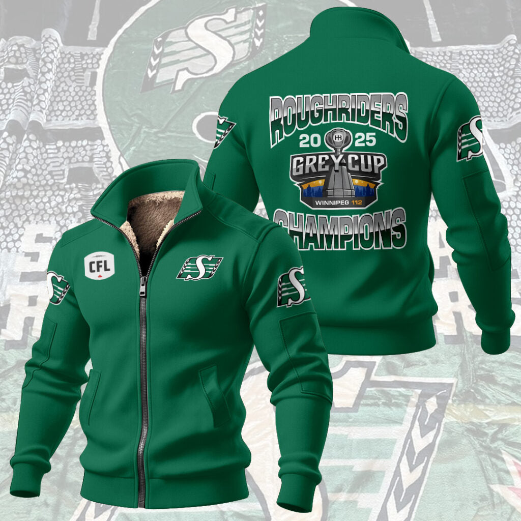 Saskatchewan Roughriders 2025 Thick Knit Fleece Jacket – NGHIAVT5807