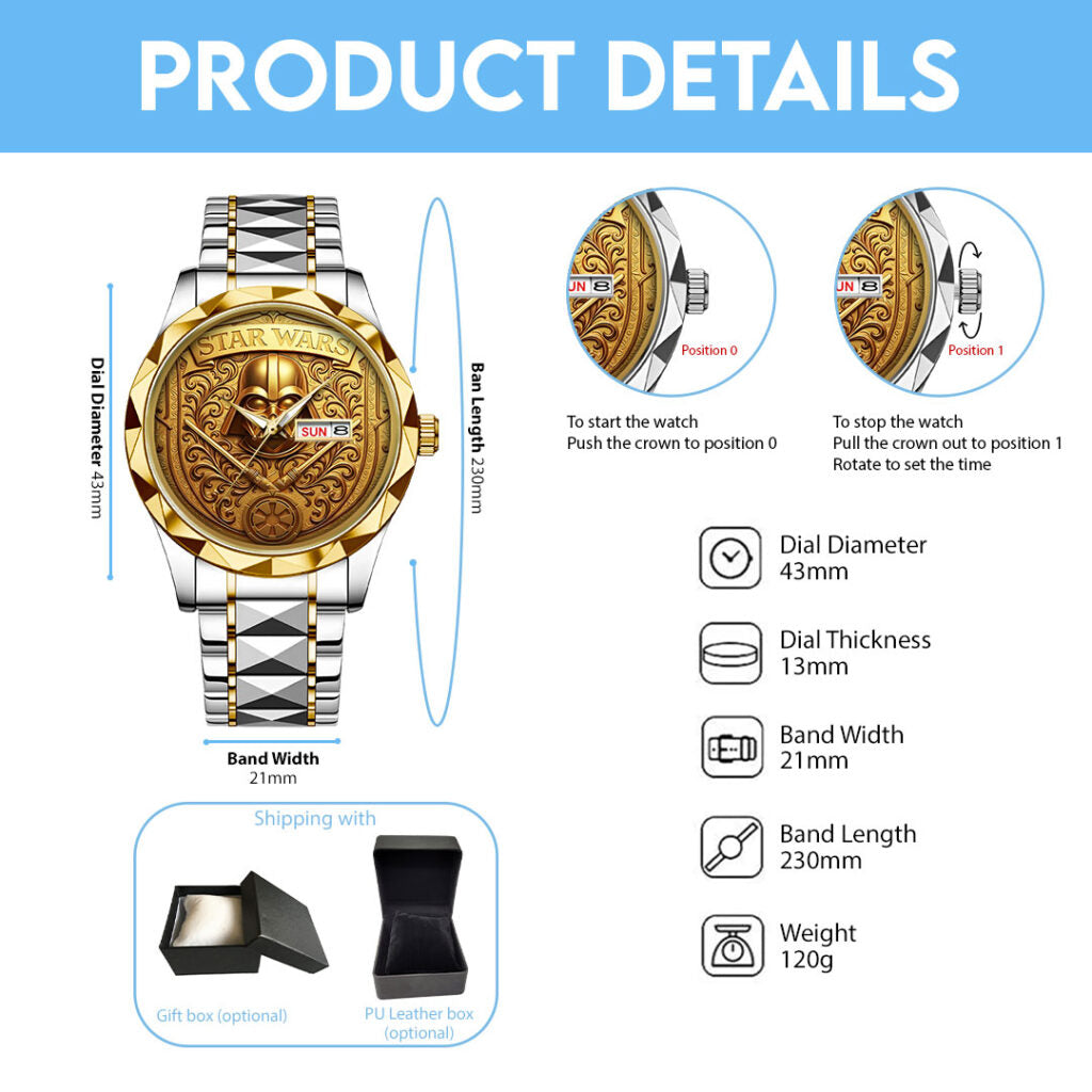 Star Wars Alloy Luxury Quartz Watch - NGHIAVT6026